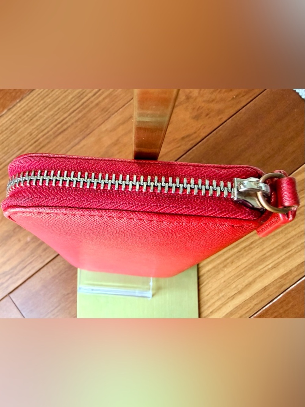 Vivienne Westwood Matilda Red Saffiano Leather zip-Around Long Wallet. EUC - Picture 6 of 16